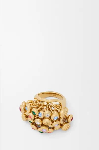 Loewe Push Pin Embellished Ring In Gold