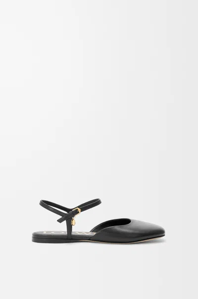 Loewe Toy Ankle Strap Ballerinas In Lambskin In Black