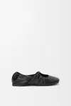 Loewe Pebble Sabot In Soft Lamb Nappa Leather In Black In Black