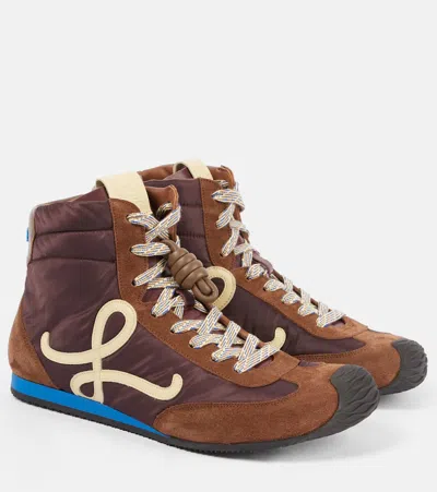 Loewe Ballet Runner 2.0 High-top Sneakers In Brown