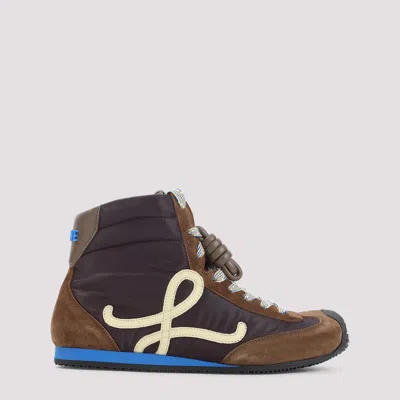 Loewe Ballet Runner 2.0 High-top Sneakers In Brown