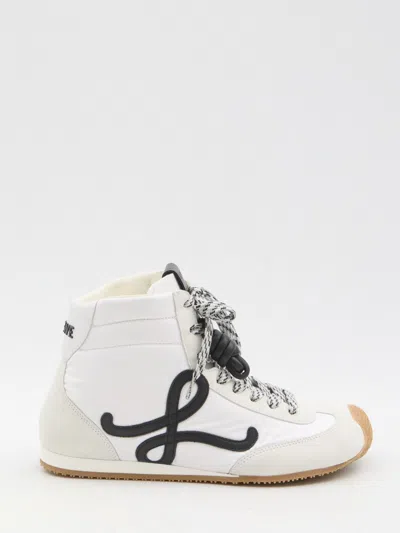 Loewe Ballet Runner 2.0 High Top Sneakers In White
