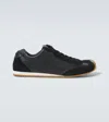 Loewe Ballet Runner 2.0 Suede-trimmed Leather Sneakers In Black