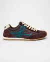 Loewe Womens Wine Comb Ballet Runner 2.0 Nylon And Leather Trainers Eur 39 / 6 Uk In Burgundy