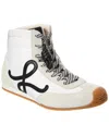 Loewe Ballet Runner 2.0 Nylon & Leather High-top Sneaker In White