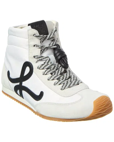 Loewe Ballet Runner 2.0 Nylon & Leather High-top Sneaker In Animal Print