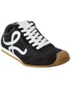 Loewe Womens Blk/white Ballet Runner 2.0 Suede And Woven Low-top Trainers Eur 36 / 3 Uk In Black