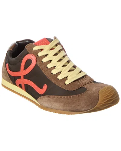 Loewe Ballet Runner 2.0 Nylon & Suede Sneaker In Brown