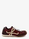 Loewe Ballet Runner 2.0 Nylon And Suede Sneakers With Side Logo In Brown