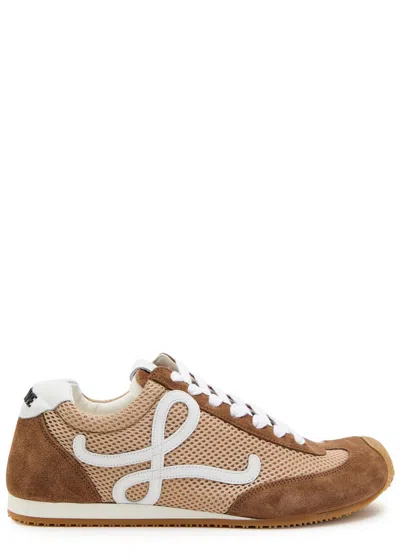 Loewe Ballet Runner 2.0 Panelled Mesh Sneakers In Brown