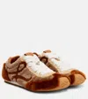 Loewe Ballet Runner 2.0 Sneakers In Shearling In Brown