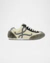 Loewe Shearling And Rubber Sole Ballet Sneakers In Gray