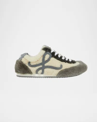 LOEWE BALLET RUNNER 2.0 SHEARLING SNEAKERS