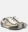 Loewe Ballet Runner 2.0 Shearling Sneakers In Gray