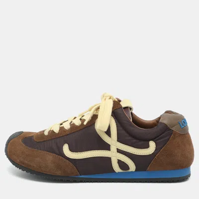 Pre-owned Loewe Ballet Runner 2.0 Size 39 Multicolor Nylon And Suede Low Top Sneakers