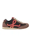 Loewe Multicolor Canvas And Suede Ballet Runner 2.0 Snea In Multi