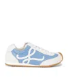 Loewe Ballet Runner 2.0 In Nylon And Calfskin In Blue