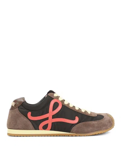 Loewe Ballet Runner 2.0 In Nylon And Calfskin In Multi