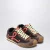 Loewe Multicolor Canvas And Suede Ballet Runner 2.0 Snea In Brown