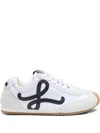 Loewe Ballet Runner 2.0 Nylon And Calfskin Low-top Sneakers In White