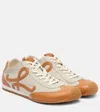 Loewe Ballet Runner 2.0 Leather Logo Sneakers In White