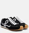 Loewe Womens Blk/white Ballet Runner 2.0 Suede And Woven Low-top Trainers Eur 36 / 3 Uk In Black