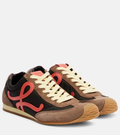 LOEWE BALLET RUNNER 2.0绒面革边饰运动鞋