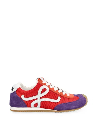 Loewe Ballet Runner 2.0 Suede-panel Sneakers In Multi