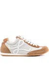 Loewe Ballet Runner 2.0 In Nylon And Calfskin In Brown