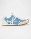 Loewe Ballet Runner 2.0 In Nylon And Calfskin In Blue