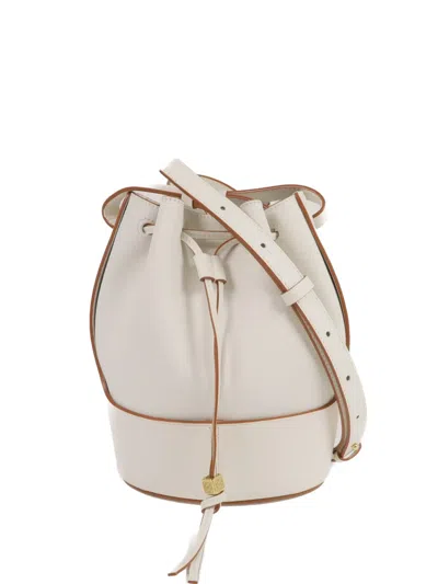 Pre-owned Loewe Balloon Bucket Bag In Neutral