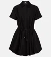 Loewe Balloon Cotton And Silk Gabardine Minidress