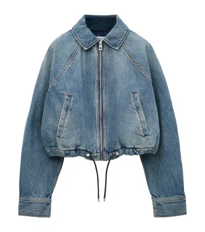 Loewe Balloon Denim Jacket In Blue