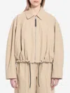 Loewe Cotton Bomber Jacket In Beige