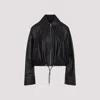 Loewe Balloon Zip-up Leather Jacket In Black