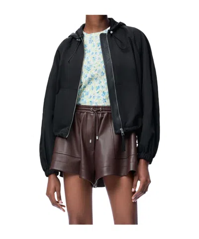 Loewe Balloon Jacket In Cupro Blend In Black
