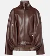 Loewe Balloon Jacket In Nappa Lambskin In Brown