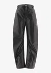 Loewe Balloon-leg Nappa Leather Pants In Black