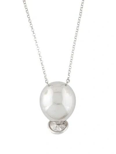 Pre-owned Loewe Balloon Pendant Necklace, 30" In Multi