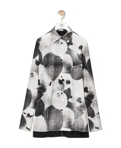 Loewe Balloon Printed Long-sleeved Shirt In White