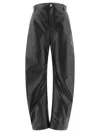 Loewe Balloon Trousers In Nappa Lambskin In Black