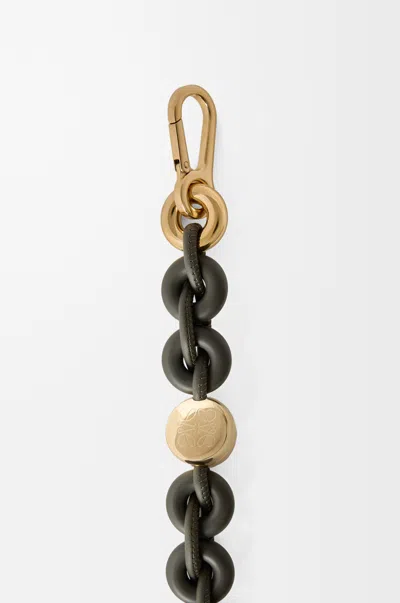 Loewe Donut Chain In Leather Skin For Woman In Gold
