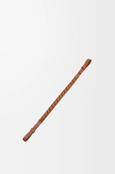 Loewe Geflochtener Spiralriemen Aus Klassischem Leder Für Frau In Brown