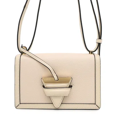 Pre-owned Loewe Barcelona Beige Leather Shoulder Bag ()