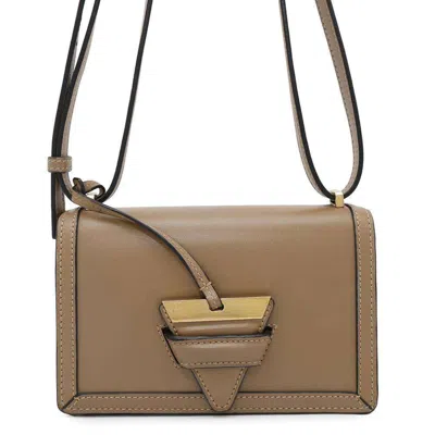 Pre-owned Loewe Barcelona Beige Leather Shoulder Bag ()