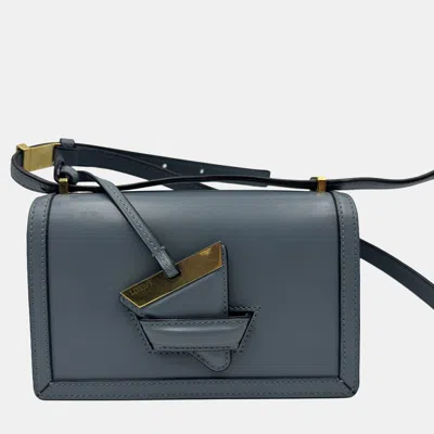 Pre-owned Loewe Barcelona Blue Calf Leather Crossbody Bag