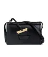 Loewe Barcelona Logo Engraved Shoulder Bag In Black