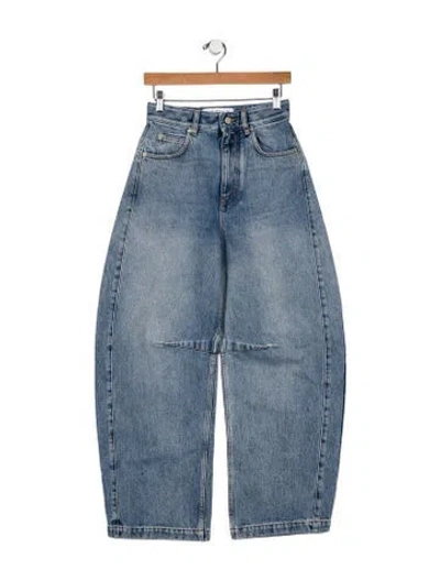 Pre-owned Loewe Barrel Jeans Wide Leg Jeans In Blue