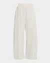 Loewe Barrel-leg Pull-on Trousers In White