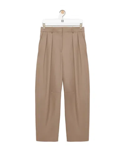 LOEWE LOEWE BARREL PLEATED TROUSERS